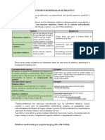 Oraciones Subordinadas de Relativo