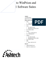 Introduction To Winprism and Winprism L1 Software Suites: Ashtech