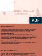 Waktu Matahari Dan Sideris