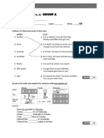 Group A: Revision Test (Unit 3, 4)