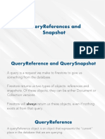 Firebase: Queryreferences and Snapshot