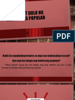 Ang Punot Dulo NG Kulturang Popular1