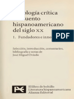 Oviedo Jose Miguel - Antologia Critica Del Cuento Hispanoamericano Del Siglo XX - I