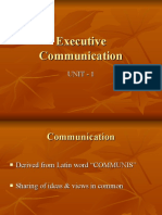 Executive Communication