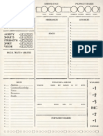 Savage Worlds Eberron Character Sheet