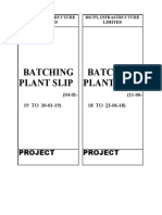 Batching Plant Slip Batching Plant Slip: Project Project