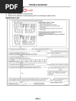 Trouble Diagnosis Trouble Diagnosi Blower Motor Circuit: To Esm