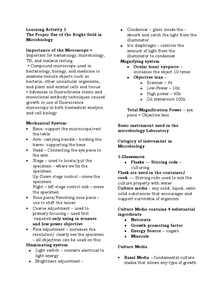 Micropara Laboratory Final | PDF | Growth Medium | Disinfectant