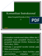 Pendekatan Dalam Komunikasi Instruksional