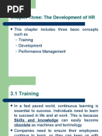 Chapter Three: The Development of HR