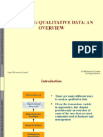 Analyzing Qualitative Data: An: Sage Publications Limited © 2008 Michael D. Myers All Rights Reserved