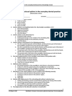 Test - Fabrication of Occlusal Splints in The Everyday Dental Practice