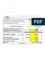 Planilha de Cálculo de Águas Pluviais - Exemplo Pequeno Loteamento