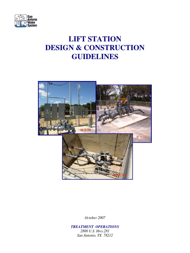 Lift Station Design Guidelines Oct2007 PDF Pumping Station Pump