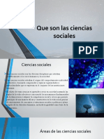 Que Son Las Ciencias Sociales