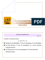 IB CHEM SL Equilibrium Note Cards