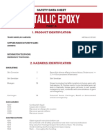 Metallic Epoxy: Safety Data Sheet
