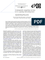 Avoidance of Intraspecific Competition Via Host Modification in A Grazing, Fruit-Eating Insect