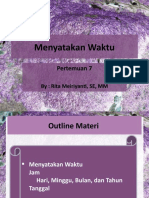 Menyatakan Waktu