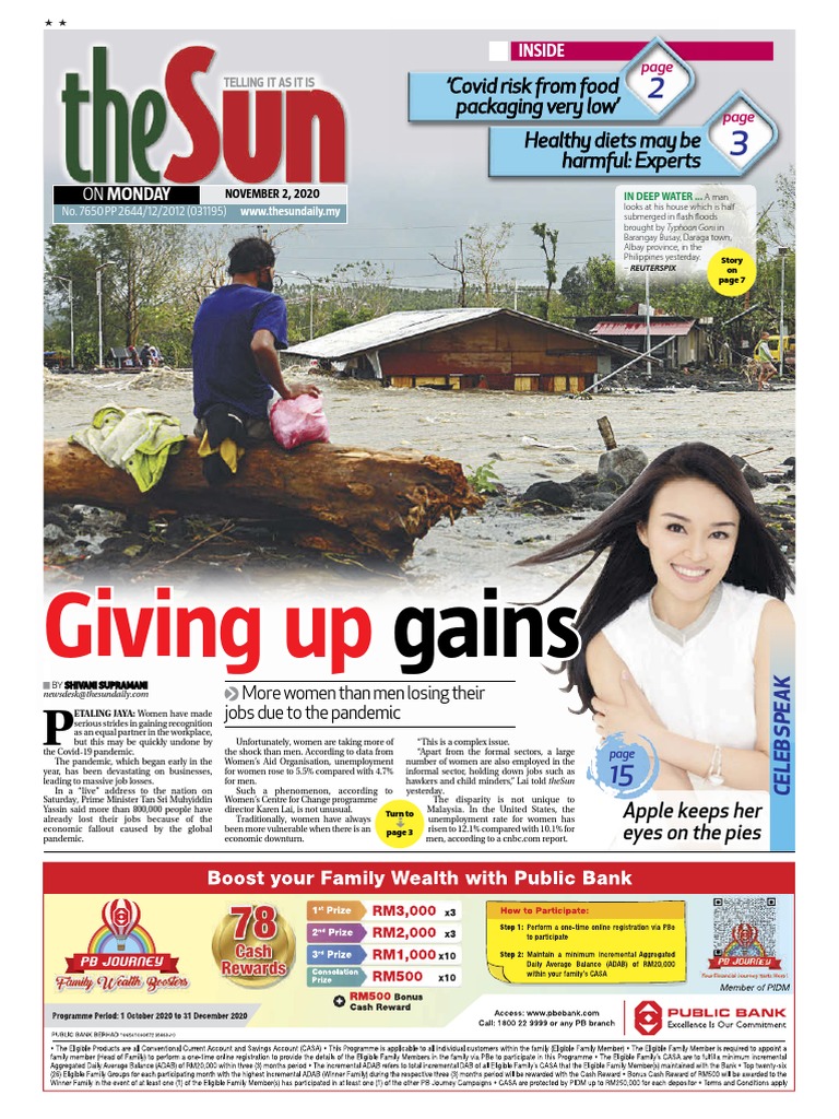 The Sun Daily 02 - 11 - 2020 | PDF | Dieting | Ketogenic Diet