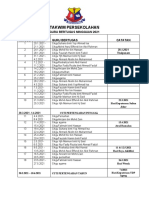 Jadual Guru Bertugas Mingguan 2021