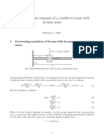 Report On Forced Vibration of A Beam With In-Span Mass