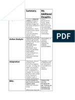 Stanislavski Techniques: Summary: My Additional Thoughts:: Physical Action