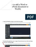 How To Add A Word or Powerpoint Document To Weebly