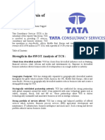 SWOT Analysis of TCS