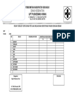 Rekap Check List Kepatuhan Petugas Melakukan Identifikasi Dengan Benar