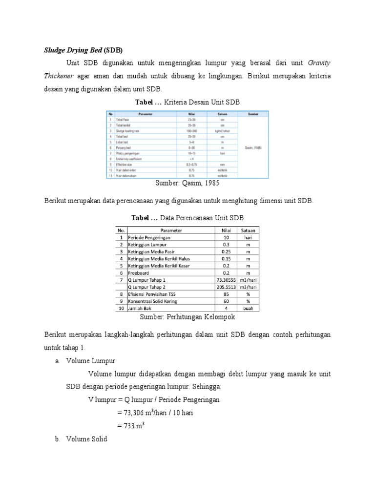 Perhitungan SDB | PDF