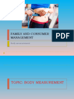 Family and Consumer Management: Body Measurement