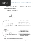 Standard and Vertex Conversion