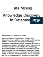 Data Mining Knowledge Discovery in Databases