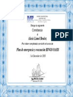 Certificado Del Curso