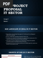 B2B Project Proposal It Sector: Group 9 Batch 1