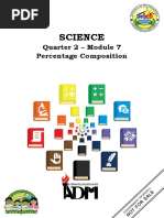 Science: Quarter 2 - Module 7 Percentage Composition