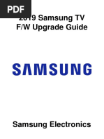 2019 Samsung TV F/W Upgrade Guide