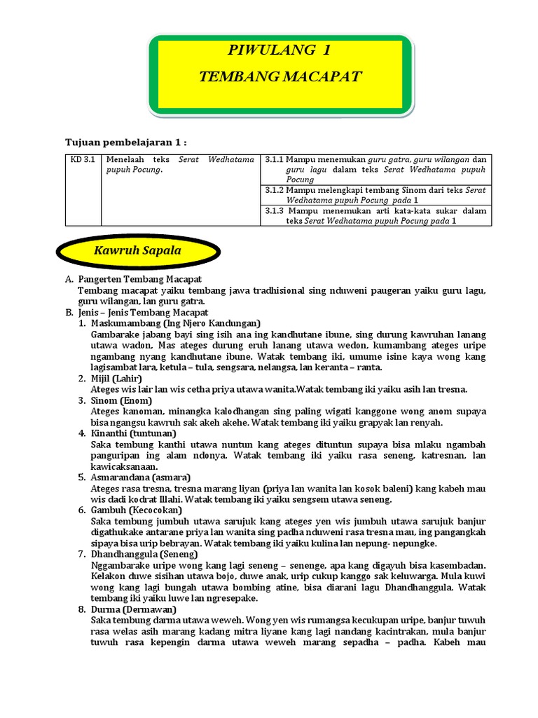 Tembang Macapat Pocung Pdf