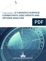 The Cost of Canada's Surface Combatants: 2021 Update and Options Analysis