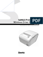 Windows Driver & Installer: SAM4S Printer Series