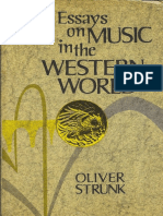 Oliver Strunk - Essays On Music in The Western World (1974, W. W. Norton & Company)