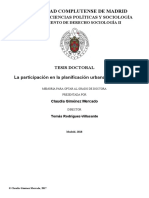 La Participación en La Planificación Urbana en Venezuela (Planificación)