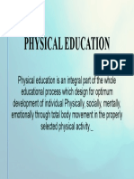 Physical Education Meaning