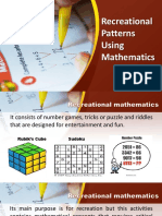 Besas Jhoval Recreational Patterns Using Mathematics