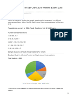 Questions Asked in SBI Clerk 2018 Prelims Exam 23rd June All Slots (GRADEUP)