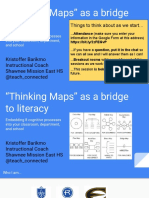 "Thinking Maps" As A Bridge To Literacy