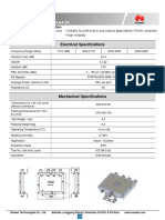 Quad-Band Combiner Model: HAC1827D250MAAAA-04: Electrical Specifications