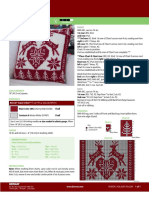 Nordic Holiday Pillow - Knit: Front