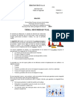 Charlas de Seguridad Vial